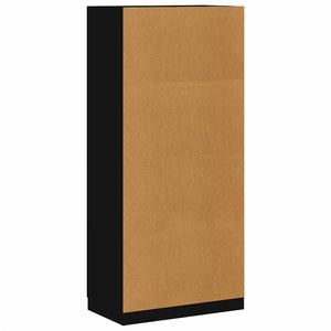 Schwarzer Kleiderschrank 90x52x200 cm