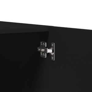 Schwarzer Kleiderschrank 90x52x200 cm