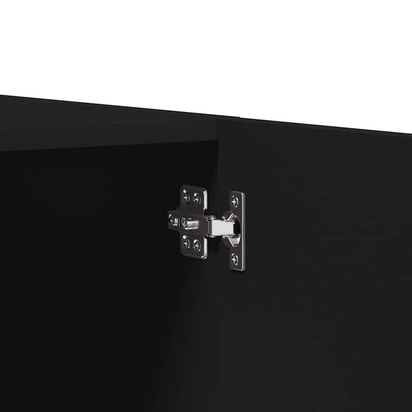 Schwarzer Kleiderschrank 90x52x200 cm