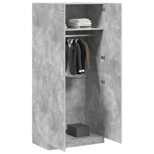 Kleiderschrank Betongrau 90x200 cm