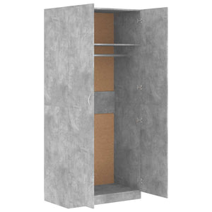 Kleiderschrank Betongrau 90x200 cm