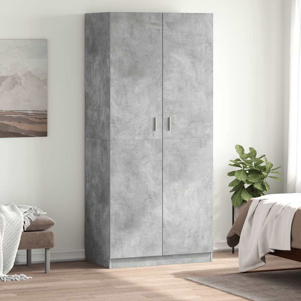 Kleiderschrank Betongrau 90x200 cm