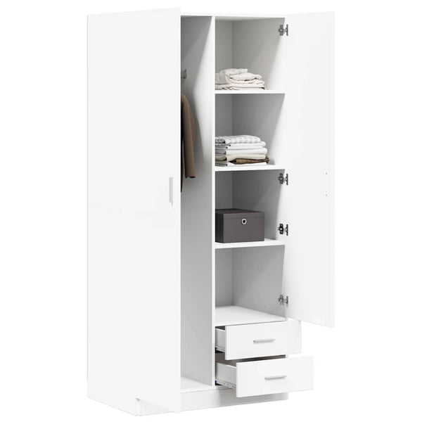 Weißer Kleiderschrank 80x52x180 cm
