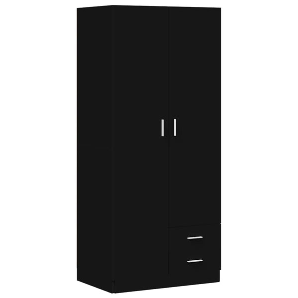 Schwarzer Kleiderschrank 80x52x180 cm
