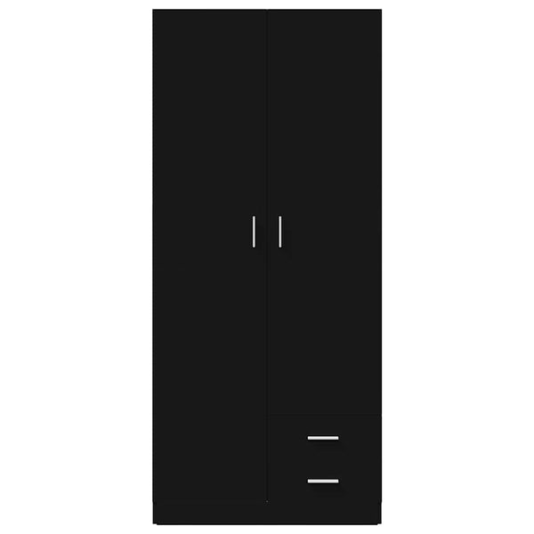 Schwarzer Kleiderschrank 80x52x180 cm