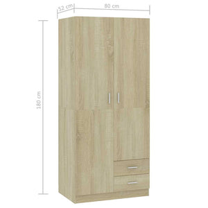 Kleiderschrank Sonoma Eiche 80x52x180 cm