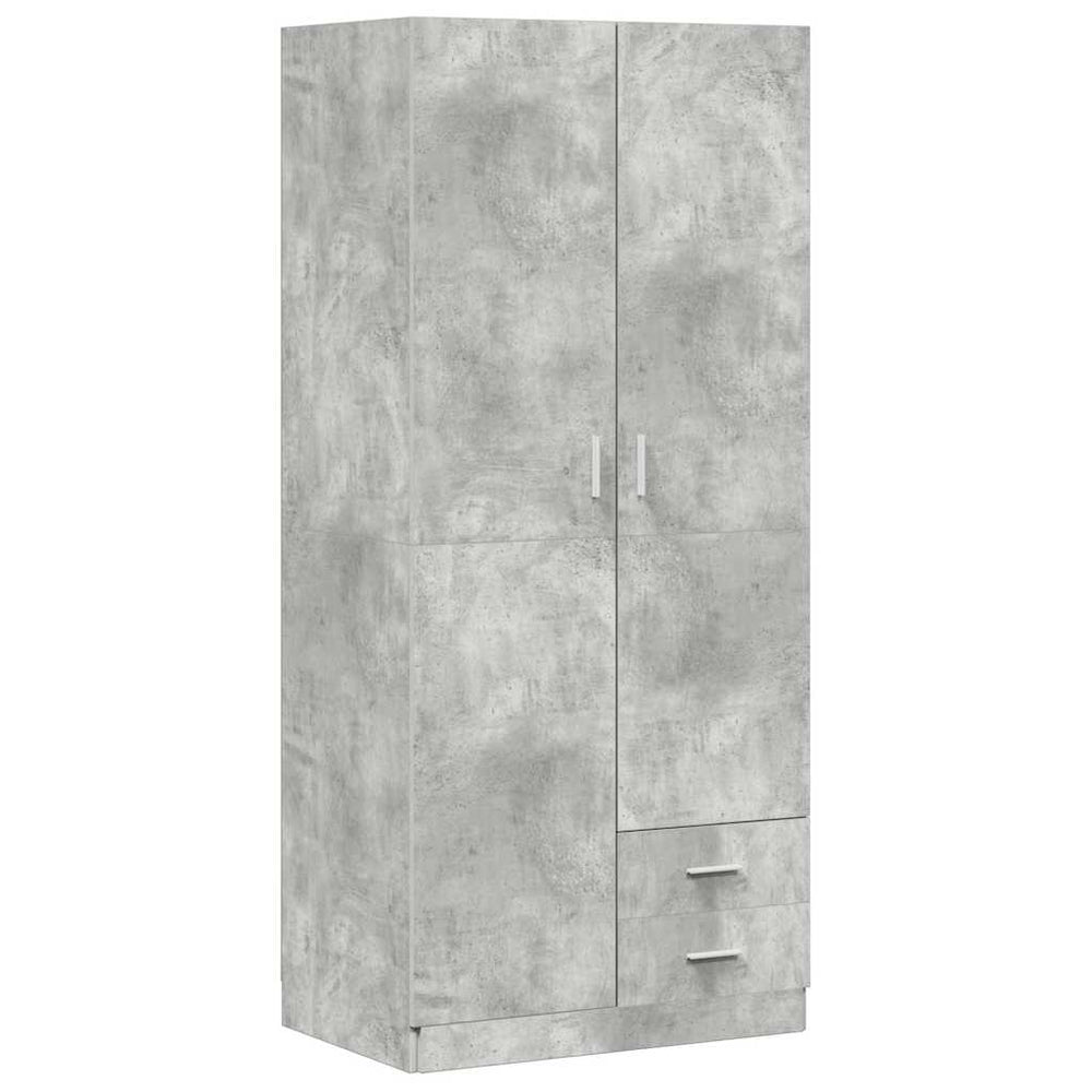 Kleiderschrank Betongrau 80x52x180 cm