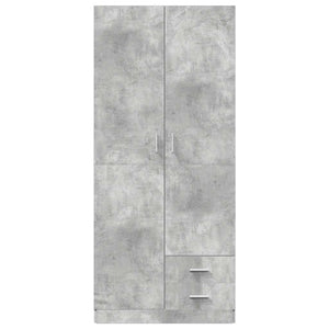 Kleiderschrank Betongrau 80x52x180 cm
