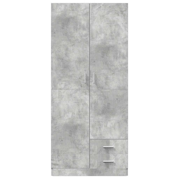 Kleiderschrank Betongrau 80x52x180 cm