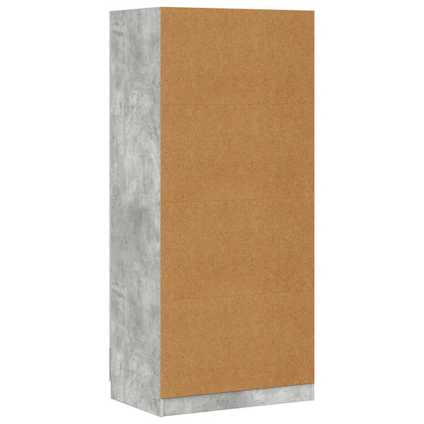 Kleiderschrank Betongrau 80x52x180 cm