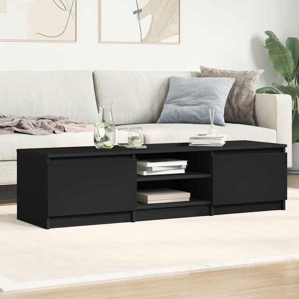 Schwarzer TV-Schrank 140 cm
