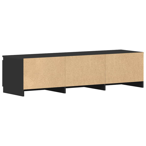 Schwarzer TV-Schrank 140 cm