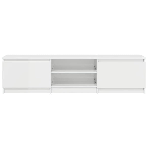 TV-Schrank Weiß Hochglanz 140 cm