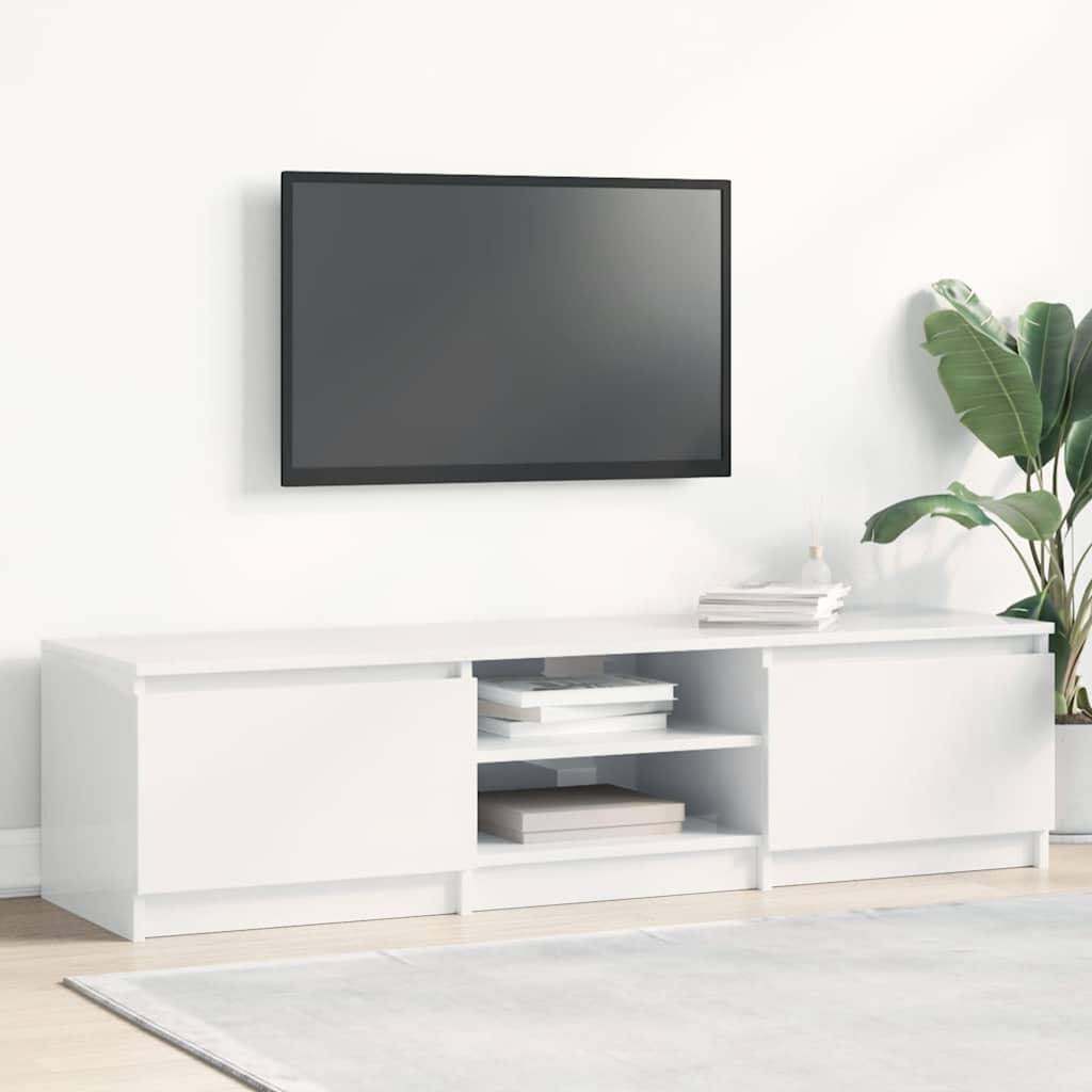 TV-Schrank Weiß Hochglanz 140 cm
