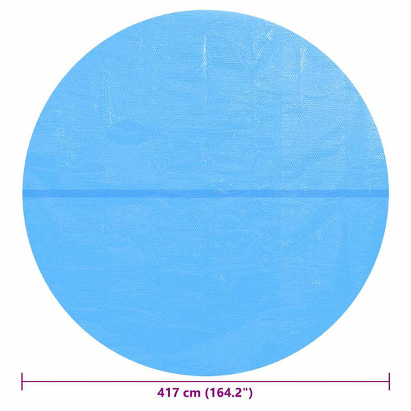 Blaue Solar Poolabdeckung, 417 cm