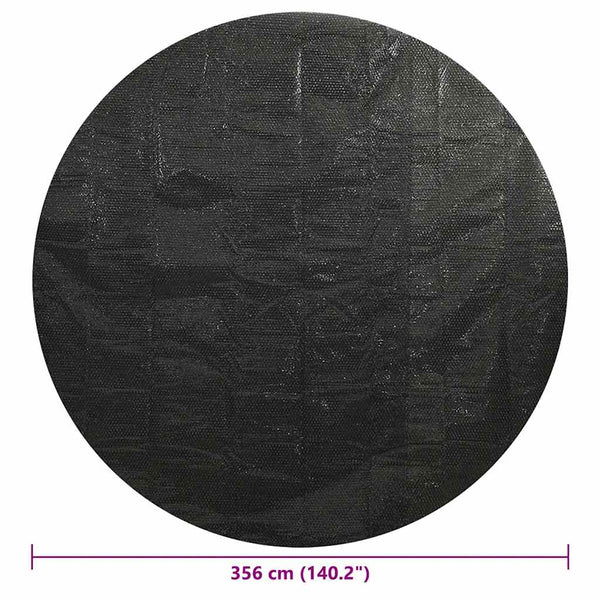 Schwarze PE Solar Poolabdeckung 356 cm