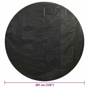 Poolabdeckung Schwarz 381 cm