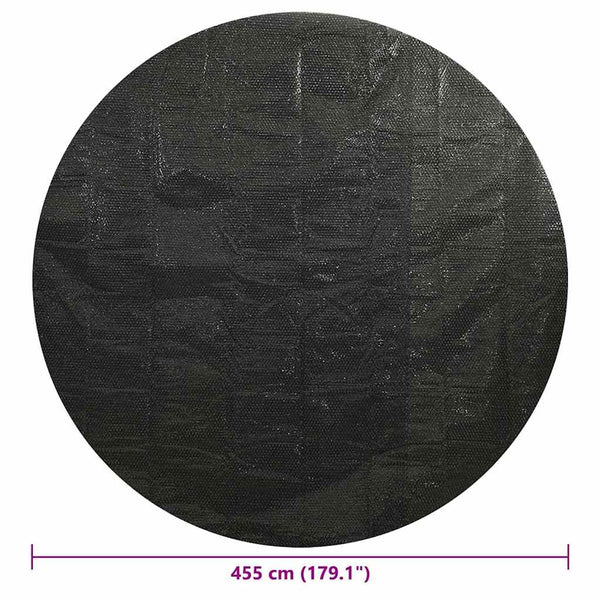 455 cm Schwarze PE Poolabdeckung