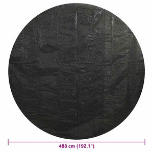 Schwarze Poolabdeckung 488 cm PE