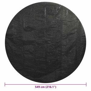 Poolabdeckung Schwarz 549 cm PE