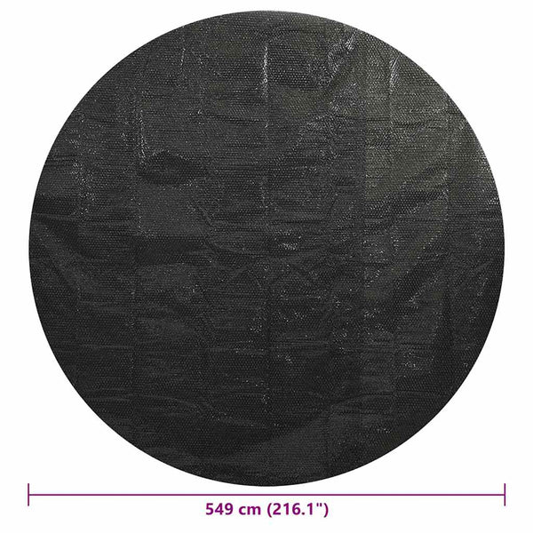 Poolabdeckung Schwarz 549 cm PE