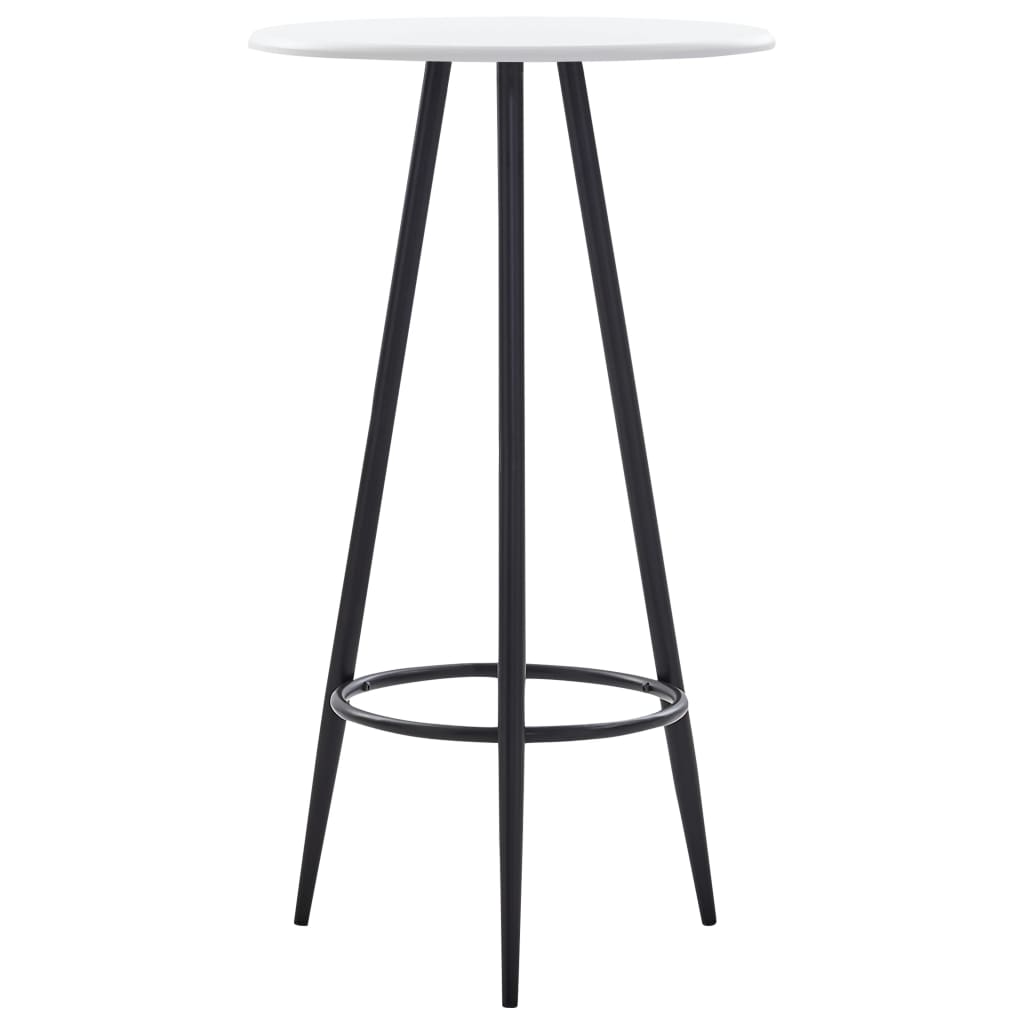 vidaXL Table de bar blanc 60×107,5 cm MDF