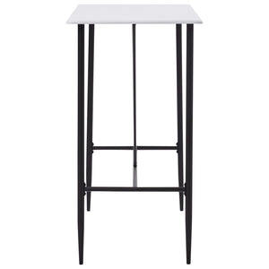 vidaXL Bar Table White 120 x 60 x 110 cm MDF