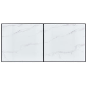 Esstisch Weiß 160 x 80 x 75 cm Hartglas