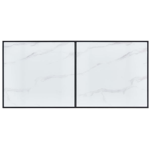 Esstisch Weiß 160 x 80 x 75 cm Hartglas