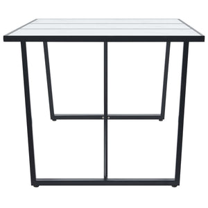 Esstisch Weiß 180 x 90 x 75 cm Hartglas