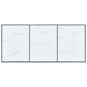 Esstisch Weiß 180 x 90 x 75 cm Hartglas