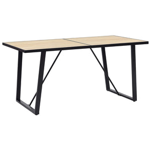 Esstisch Eichenfarbe 160×80×75 cm MDF