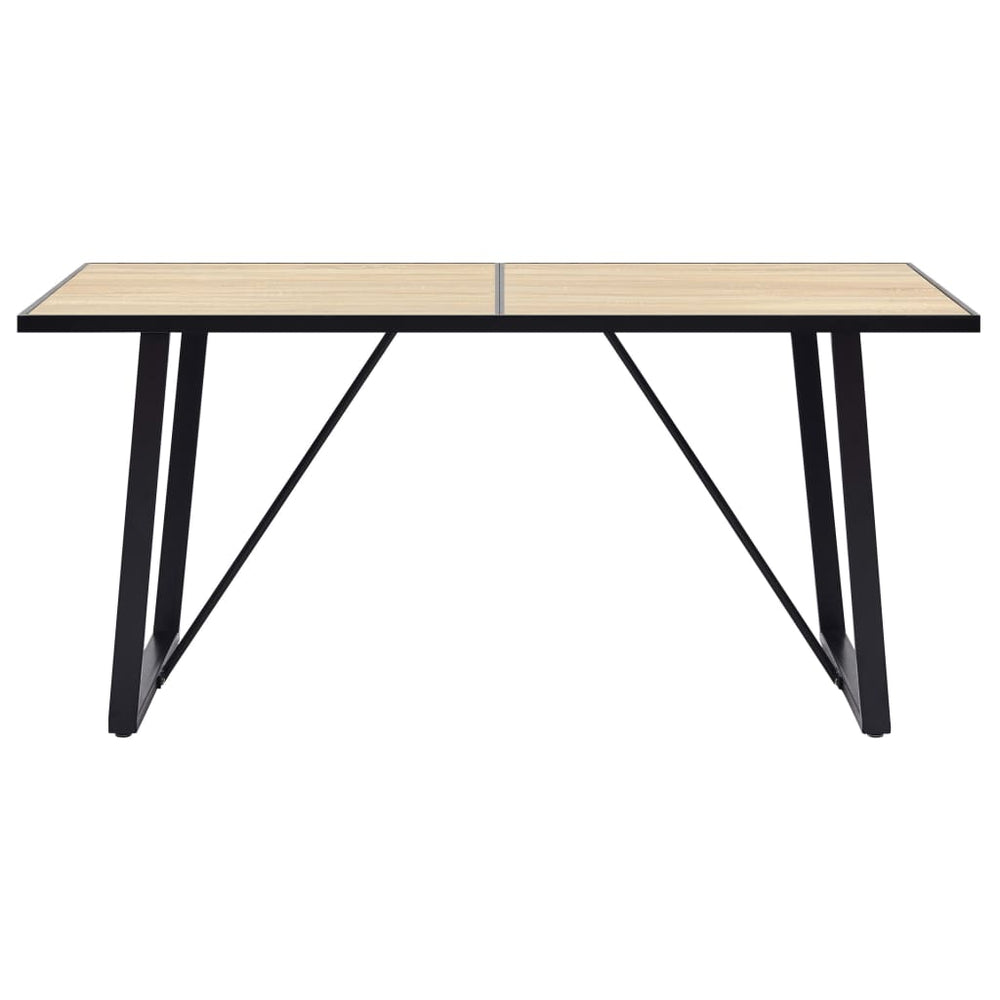 Esstisch Eichenfarbe 160×80×75 cm MDF