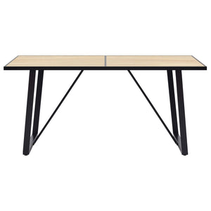 Esstisch Eichenfarbe 160×80×75 cm MDF