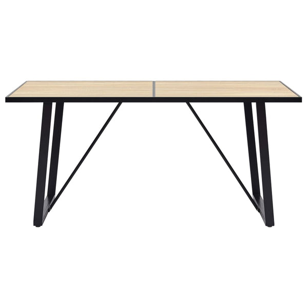 Esstisch Eichenfarbe 160×80×75 cm MDF