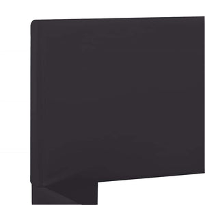 Bettgestell mit LED Schwarz Kunstleder 160 x 200 cm