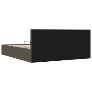 vidaXL Lit coffre hydraulique gris foncé en tissu 180x200 cm
