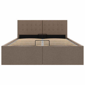 Stauraumbett Hydraulisch Taupe Stoff 120×200 cm