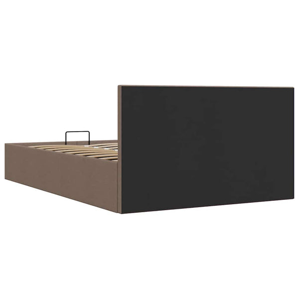 Stauraumbett Hydraulisch Taupe Stoff 120×200 cm