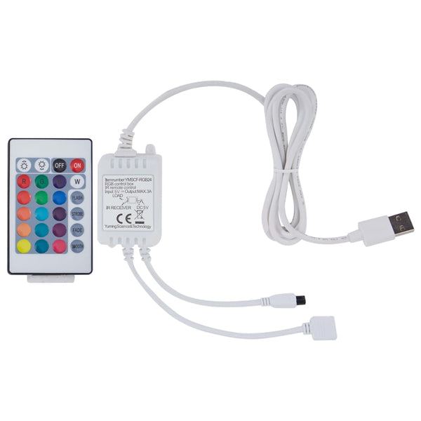 Bettgestell mit LED Grau Kunstleder 100 x 200 cm