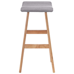 Barhocker Hellgrau Stoff