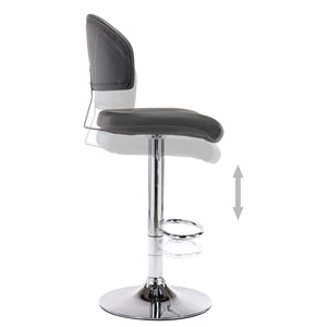 Barhocker Grau Kunstleder