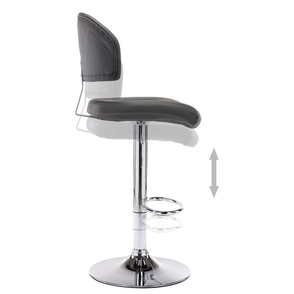 Barhocker Grau Kunstleder
