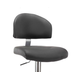 Barhocker Grau Kunstleder