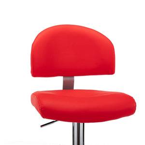 Barhocker Rot Kunstleder