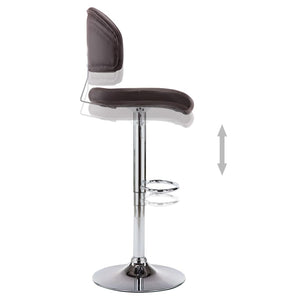 Barhocker Braun Kunstleder