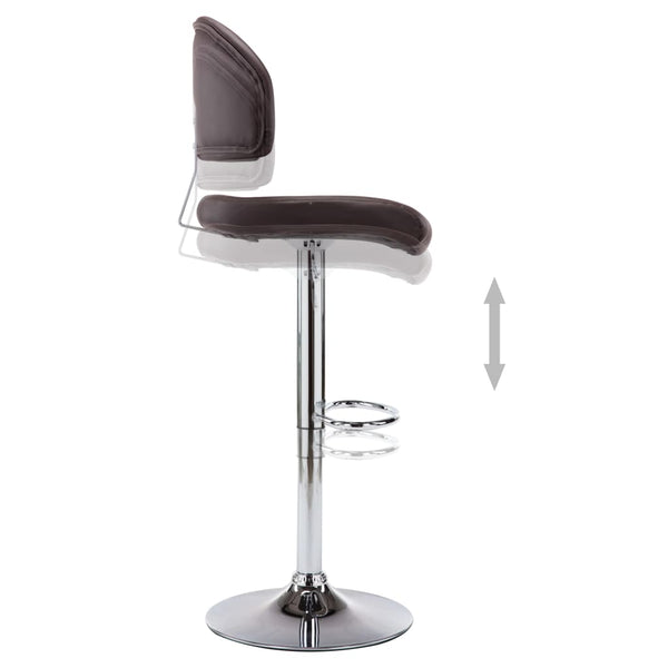 Barhocker Braun Kunstleder