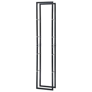 Brennholzregal Schwarz 40×25×200 cm Stahl