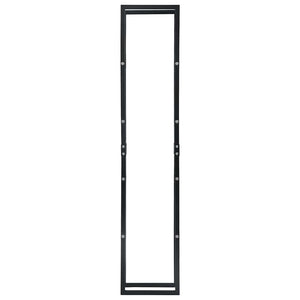 Brennholzregal Schwarz 40×25×200 cm Stahl