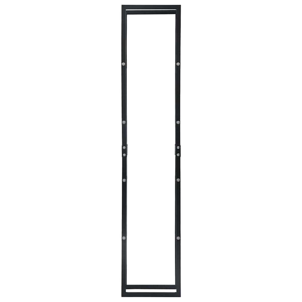 Brennholzregal Schwarz 40×25×200 cm Stahl